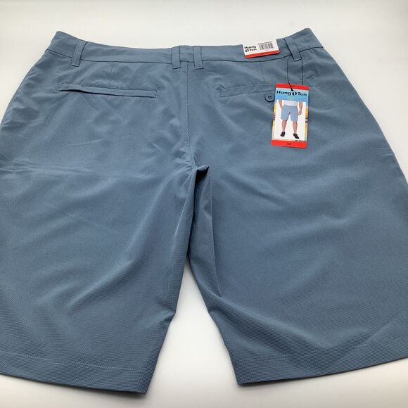 Hang Ten Mens Lightweight Stretch Shorts Blue Size 34‎ (Actual 35) NWT - Picture 6 of 14